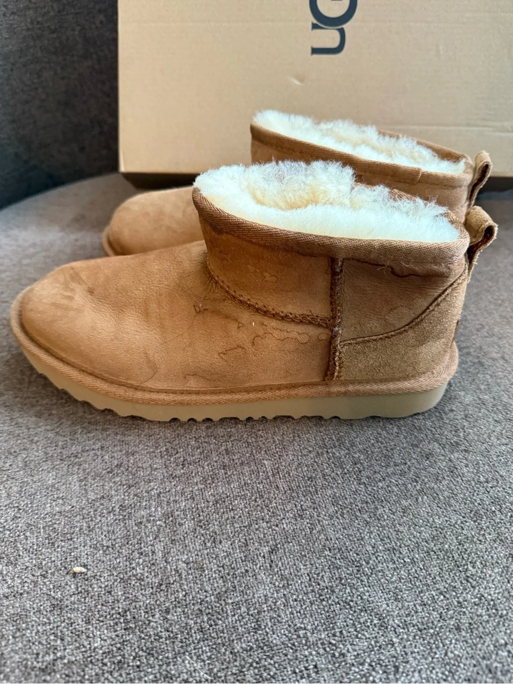 UGG Beige/Tan Boot Sole with UGG Logo